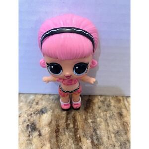 LOL Surprise OMG Doll ~❤️~ Pink Hair Mini Single Doll No Accessories Pre-Loved